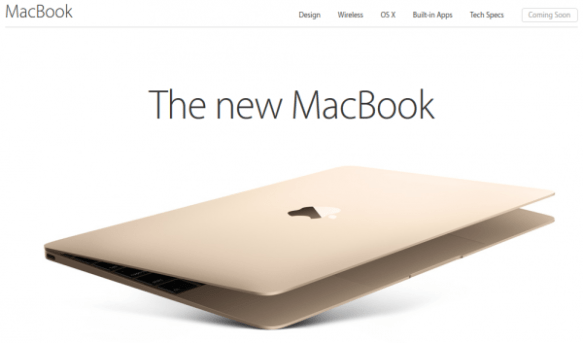 The new MacBook.