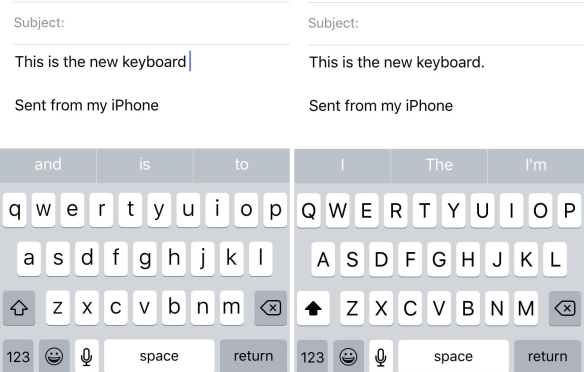 iOS 9 keyboard shows upper/lower case dynamically