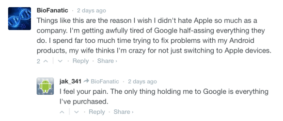 Comment on Android Wear