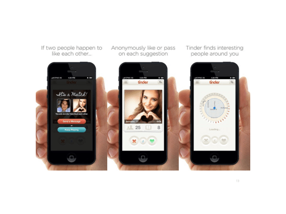 Tinder's three-screen explanation