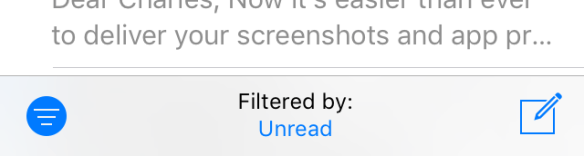 iOS 10's mailbox filter